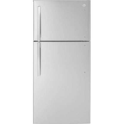  GE 30-inch, 18.3 cu. ft. Freestanding Top Freezer Refrigerator GTE18NSWRSS IMAGE 1