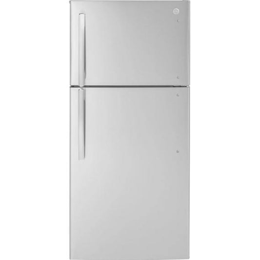  GE 30-inch, 18.3 cu. ft. Freestanding Top Freezer Refrigerator GTE18NSWRSS IMAGE 1