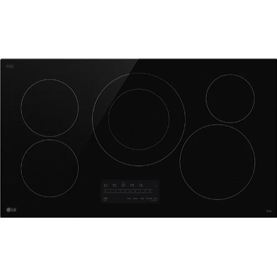  LG 36-inch Built-in Electric Cooktop with UltraHeat™ 3.0kW Element CBEW3613BE IMAGE 1