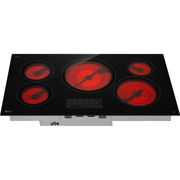  LG 36-inch Built-in Electric Cooktop with UltraHeat™ 3.0kW Element CBEW3613BE IMAGE 5