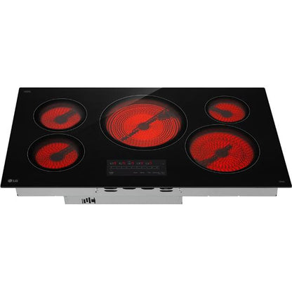  LG 36-inch Built-in Electric Cooktop with UltraHeat™ 3.0kW Element CBEW3613BE IMAGE 5