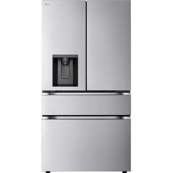  LG 36-inch, 28.6 cu. ft. Freestanding French 4-Door Refrigerator with External Water and Ice Dispensing System LF29S8230V IMAGE 1