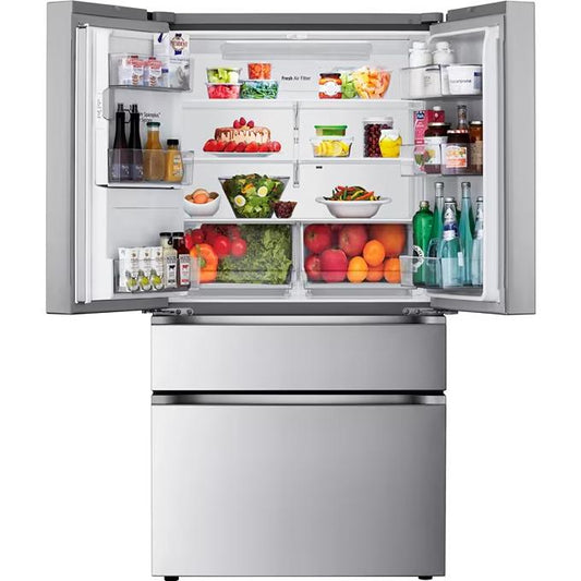  LG 36-inch, 28.6 cu. ft. Freestanding French 4-Door Refrigerator with External Water and Ice Dispensing System LF29S8230V IMAGE 2
