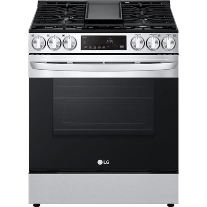  LG 30-inch Slide-In Gas Range with ThinQ® Technology with ThinQ Care LSGL583CF IMAGE 1