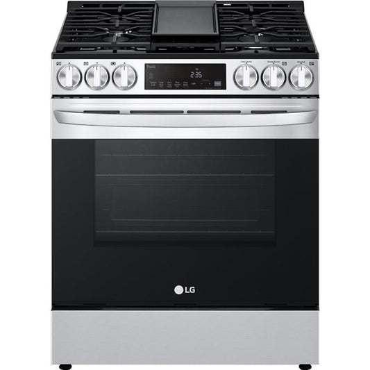  LG 30-inch Slide-In Gas Range with ThinQ® Technology with ThinQ Care LSGL583CF IMAGE 1