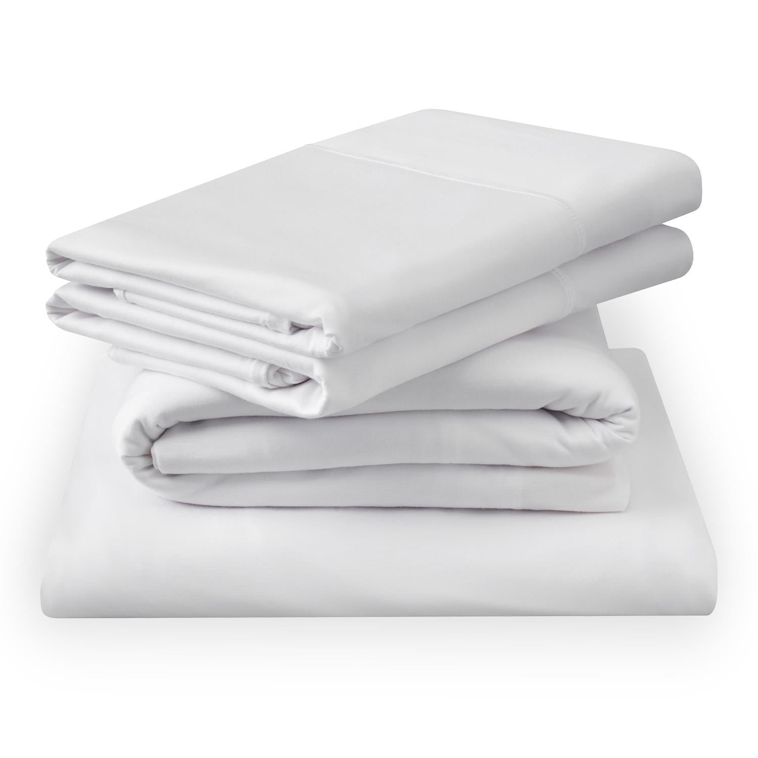  Tempur-Pedic 4010336K Sheet Sets - White (Split Head King) IMAGE 1