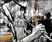 Abstract Urban Jazz Assorted Canvas 36" x 48"