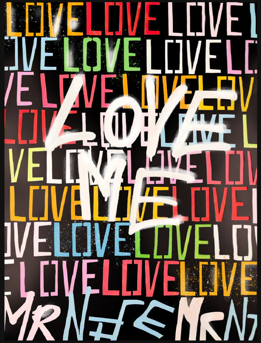 Graffiti 'LOVE' Assorted Canvas 36" x 48"