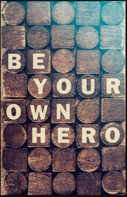 Assorted Canvas 36″ × 48″ Inspirational Wood Block Art
