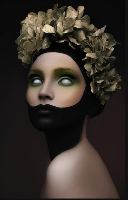 Ethereal High-Fashion Portrait – 36" x 48" Canvas Wall Art