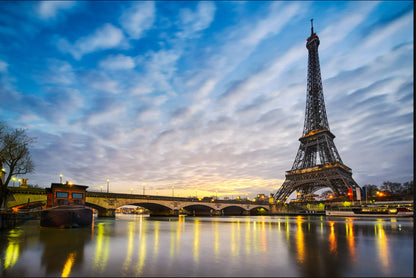 Eiffel Tower Sunset Assorted Canvas 36" x 48"
