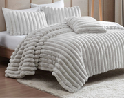 Raechalla Queen Panel Bed 4PC Bedroom Set with Comforter Kit
