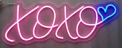 ''XOXO'' Neon Typography