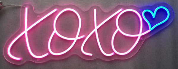 ''XOXO'' Neon Typography