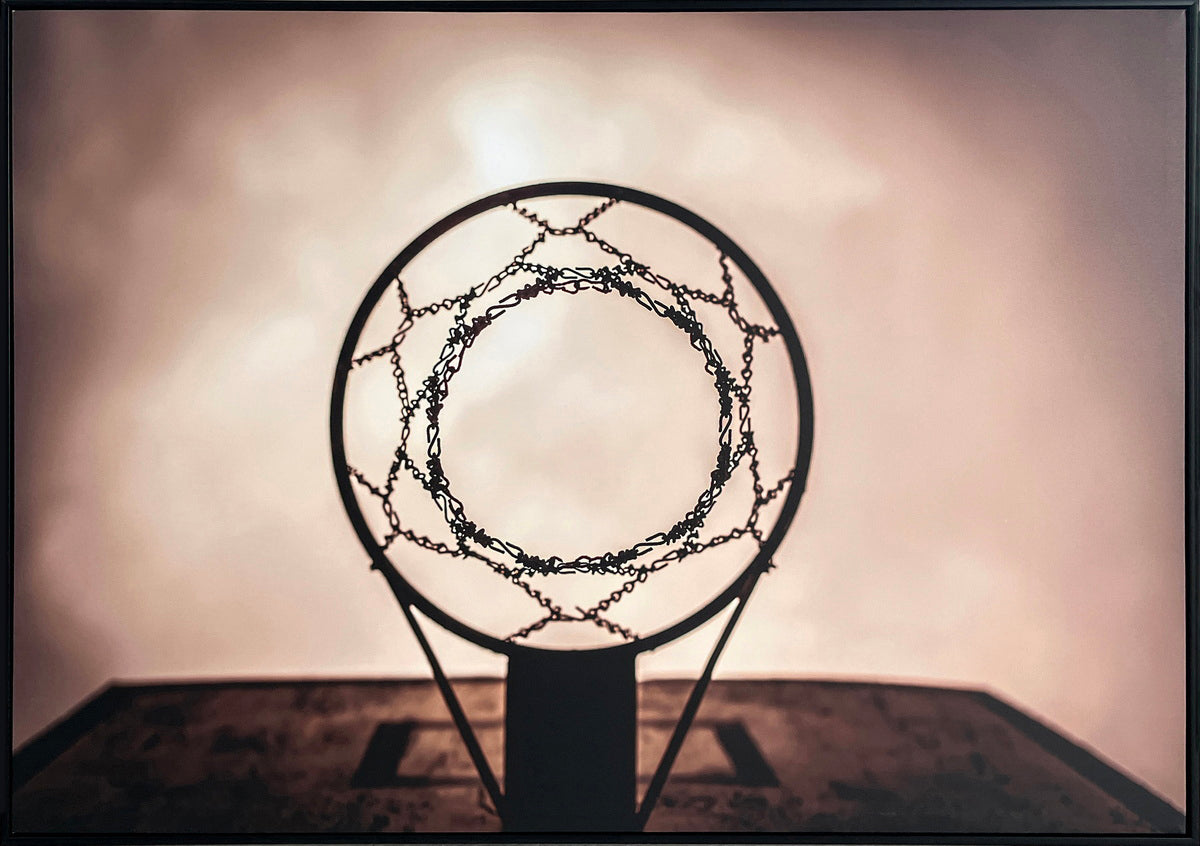 Backboard Glow Canvas in Frame