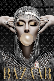 Glamour Reverie Tempered Glass w/Foil