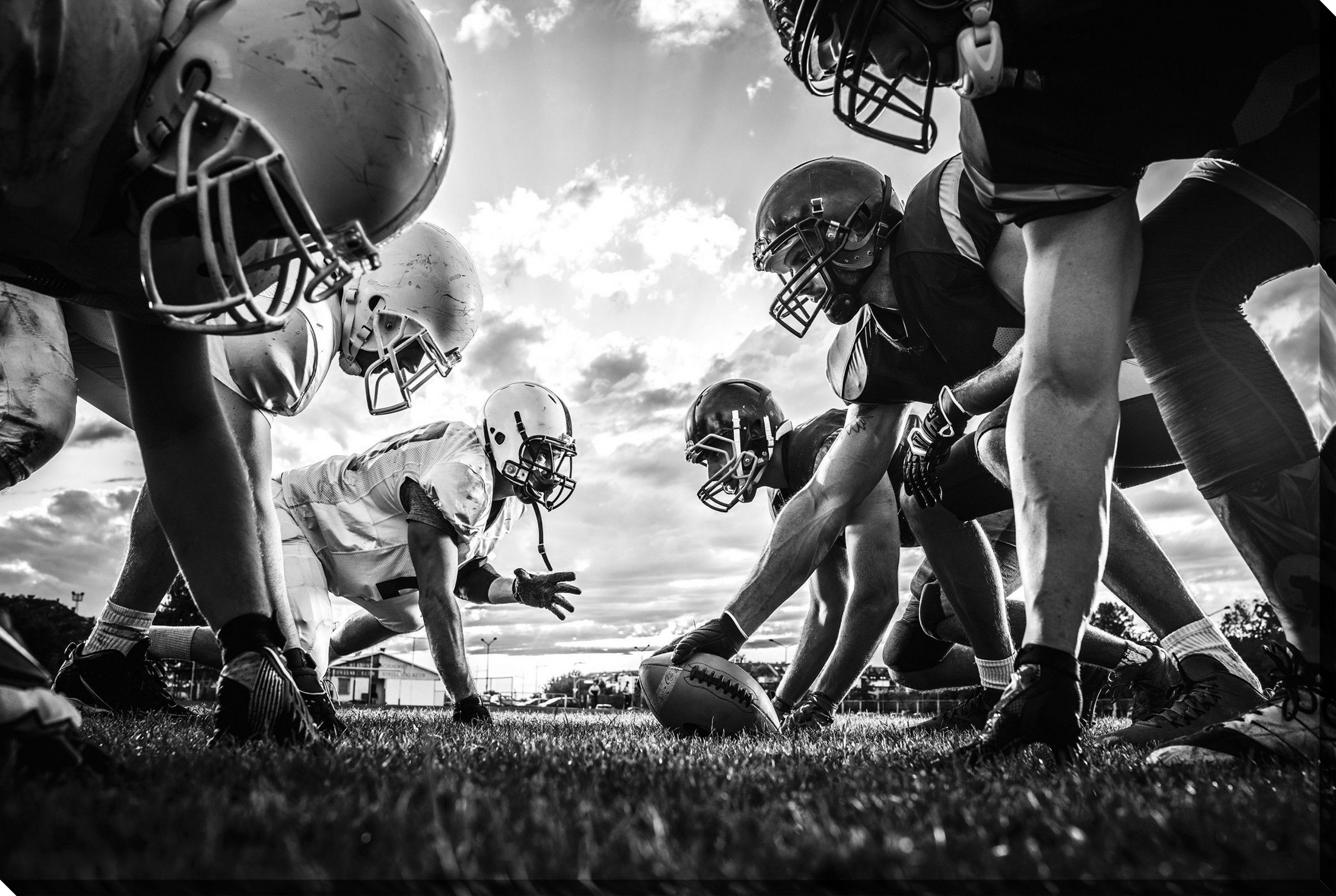 Gridiron Clash Gloss Canvas