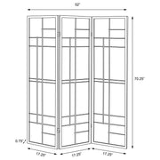 Biombo plegable Shoji de 3 paneles Katerina color cerezo
