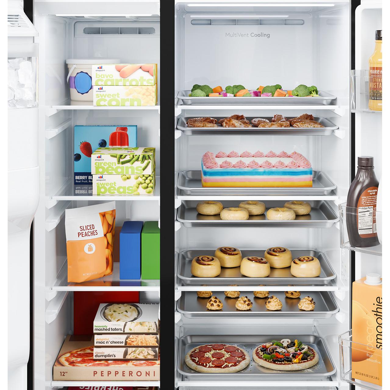  GE 36-inch, 27.9 cu. ft. Side-By-Side Refrigerator with Extra Tall Dispenser GSS28NYYFS IMAGE 8