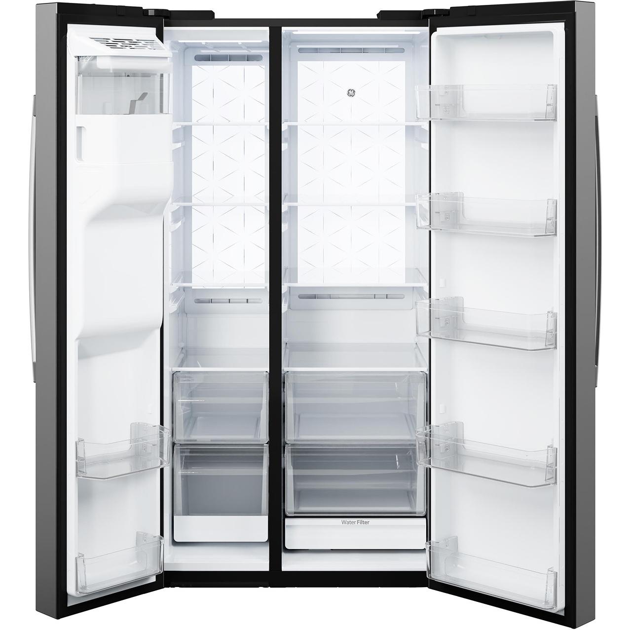  GE 36-inch, 27.7 cu. ft. Side-By-Side Refrigerator with Extra Tall Dispenser GSS28PYYFS IMAGE 4