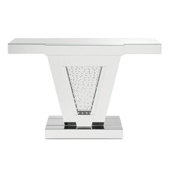 Nysa Console Table - Mirrored & Faux Crystals