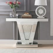 Nysa Console Table - Mirrored & Faux Crystals