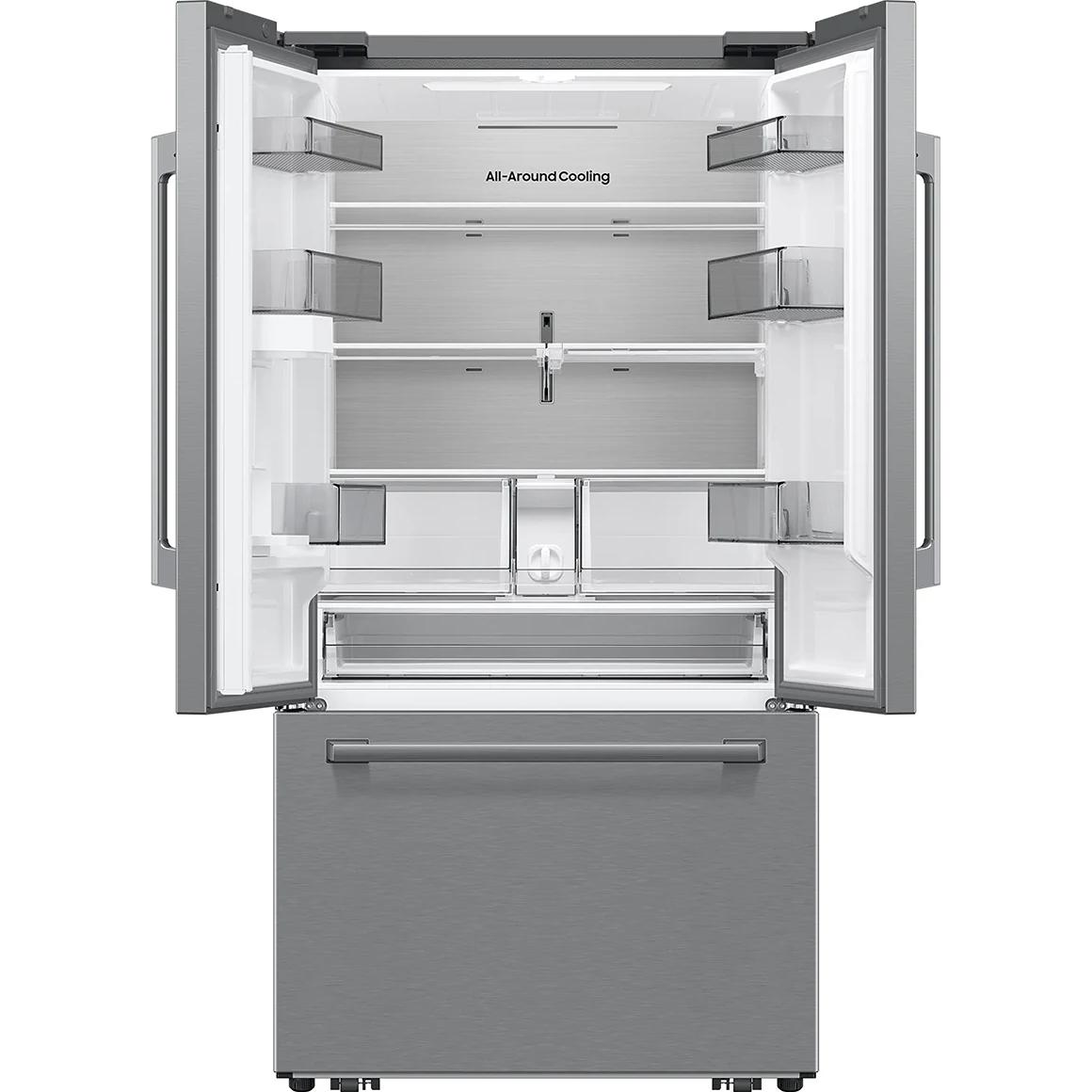  Samsung 30 cu.ft. Bespoke AI 3-Door French Door RF70H30KERAA IMAGE 2