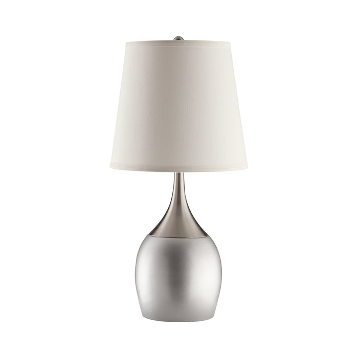 Tenya Empire Shade Table Lamps Silver And Chrome