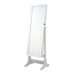 Yvonne Cheval Mirror with Jewelry Storage Dove Grey