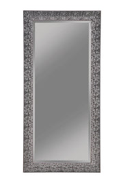 Espejo de piso rectangular Rollins de 32 x 66 pulgadas, color negro