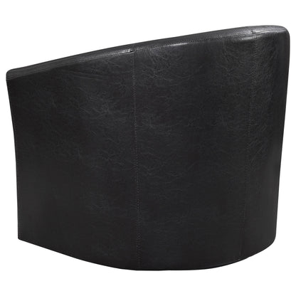 Turner Upholstered Barrel Back Swivel Chair Champagne