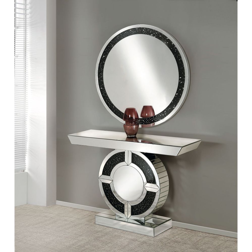 Nysa Console Table - Faux Crystals