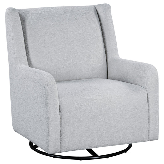 Serra Boucle Upholstered Swivel Glider Recliner Sandy Beige