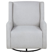 Sillón reclinable giratorio tapizado Serra Boucle en color beige arena