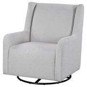 Sillón reclinable giratorio tapizado Serra Boucle en color beige arena