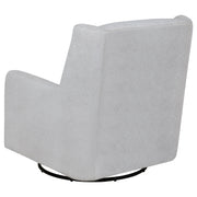 Sillón reclinable giratorio tapizado Serra Boucle en color beige arena
