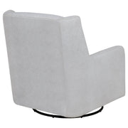 Sillón reclinable giratorio tapizado Serra Boucle en color beige arena