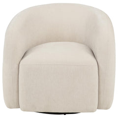 Gerley Chenille Upholstered Swivel Accent Chair Beige