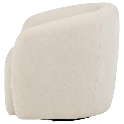 Gerley Chenille Upholstered Swivel Accent Chair Beige