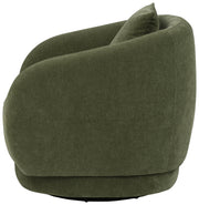 Arnaud Chenille Upholstered Swivel Accent Chair Green