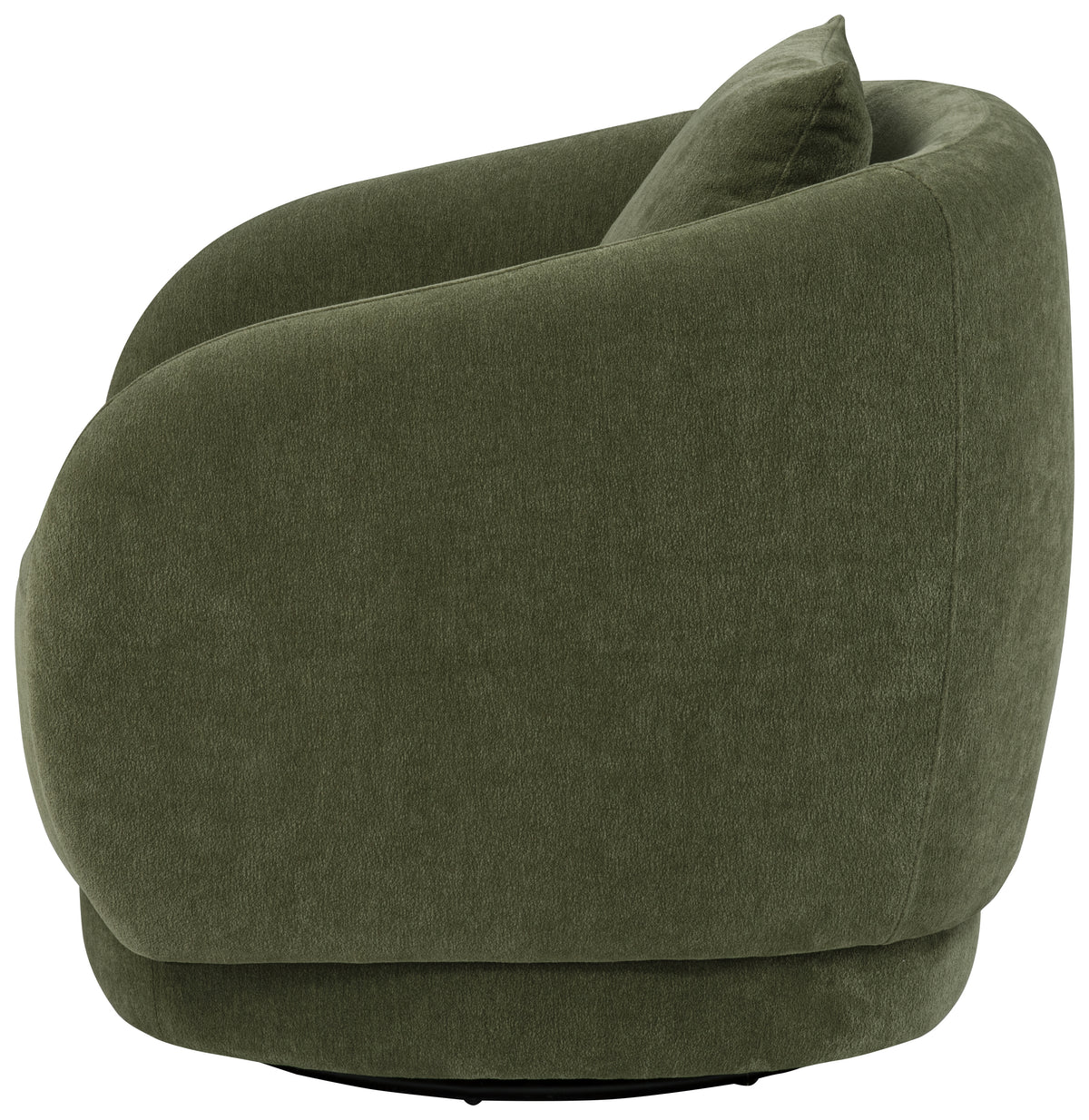 Arnaud Chenille Upholstered Swivel Accent Chair Green