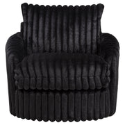 Sarco Corduroy Upholstered Swivel Accent Arm Chair Ivory