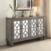 Velika Console Cabinet - Weathered Gray (60"W x 15"D x 37"H)