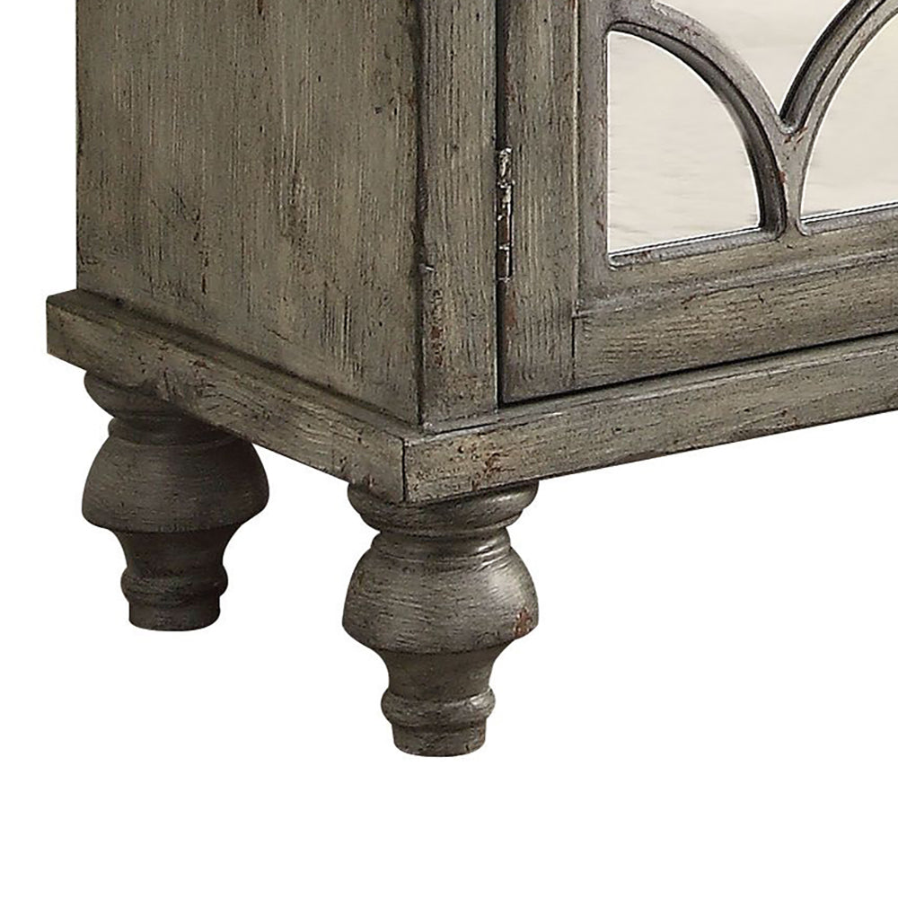Velika Console Cabinet - Weathered Gray (60"W x 15"D x 37"H)