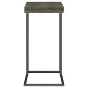 Pedro Expandable C-Shaped Sofa Side Table Weathered Grey