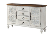 Vermont 4 Drawers Rectangular Console Table