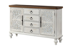 Vermont 4 Drawers Rectangular Console Table