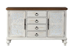 Vermont 4 Drawers Rectangular Console Table