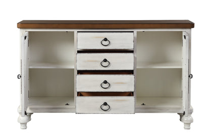 Vermont 4 Drawers Rectangular Console Table