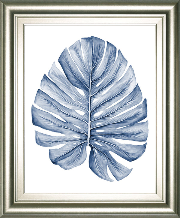 Indigo Tropical Leaves I BY Megan Meagher
